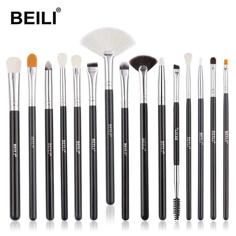 BEILI Goat - Conjunto de Pincéis de Maquiagem, Pincéis para Sombra de Maquiagem Profissional.