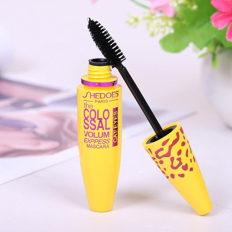 Rímel à prova d'água 3D, Fibra de Seda - Mascara Long Lasting Black Concentrada - Maquiagem para os Olhos.