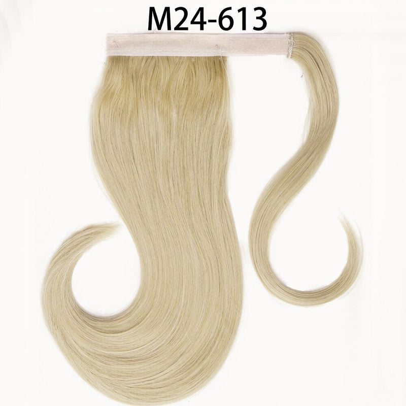 MERISIHAIR - Cabelo Sintético Longo, Reto, Moldável, c/ Presilha, Rabo de Cavalo, Extensão de Cabelo - Resistente ao Calor.