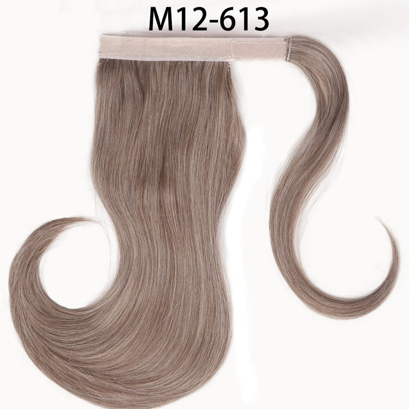 MERISIHAIR - Cabelo Sintético Longo, Reto, Moldável, c/ Presilha, Rabo de Cavalo, Extensão de Cabelo - Resistente ao Calor.