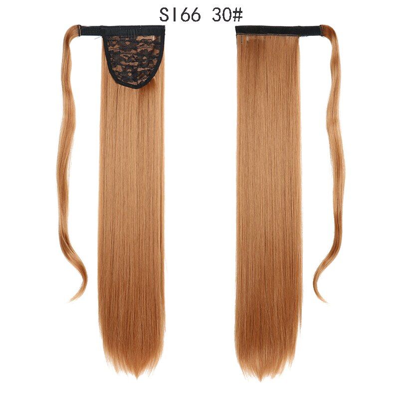 MERISIHAIR - Cabelo Sintético Longo, Reto, Moldável, c/ Presilha, Rabo de Cavalo, Extensão de Cabelo - Resistente ao Calor.