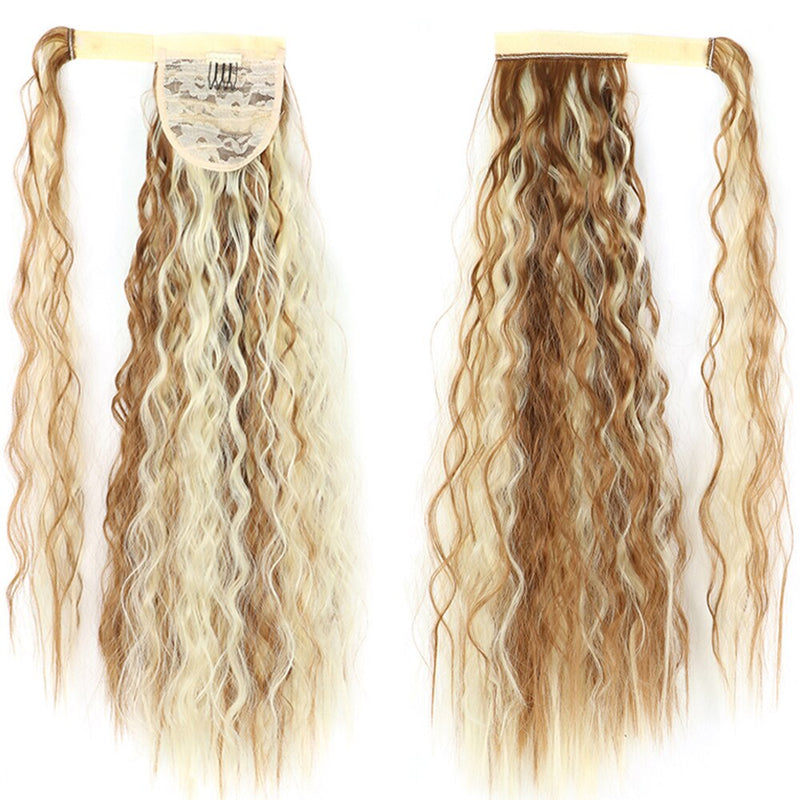 MERISIHAIR - Cabelo Sintético Longo, Reto, Moldável, c/ Presilha, Rabo de Cavalo, Extensão de Cabelo - Resistente ao Calor.