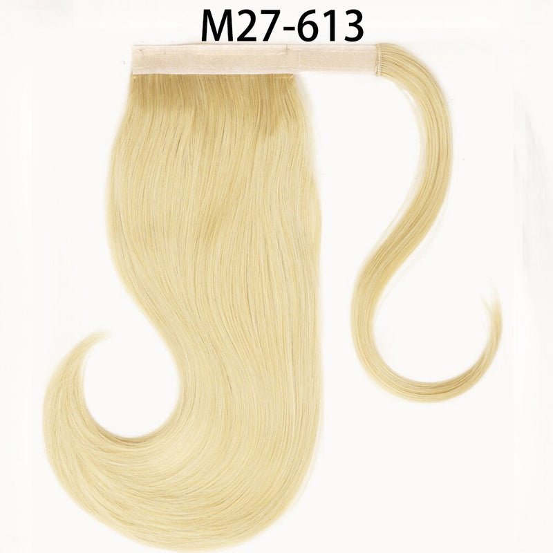 MERISIHAIR - Cabelo Sintético Longo, Reto, Moldável, c/ Presilha, Rabo de Cavalo, Extensão de Cabelo - Resistente ao Calor.