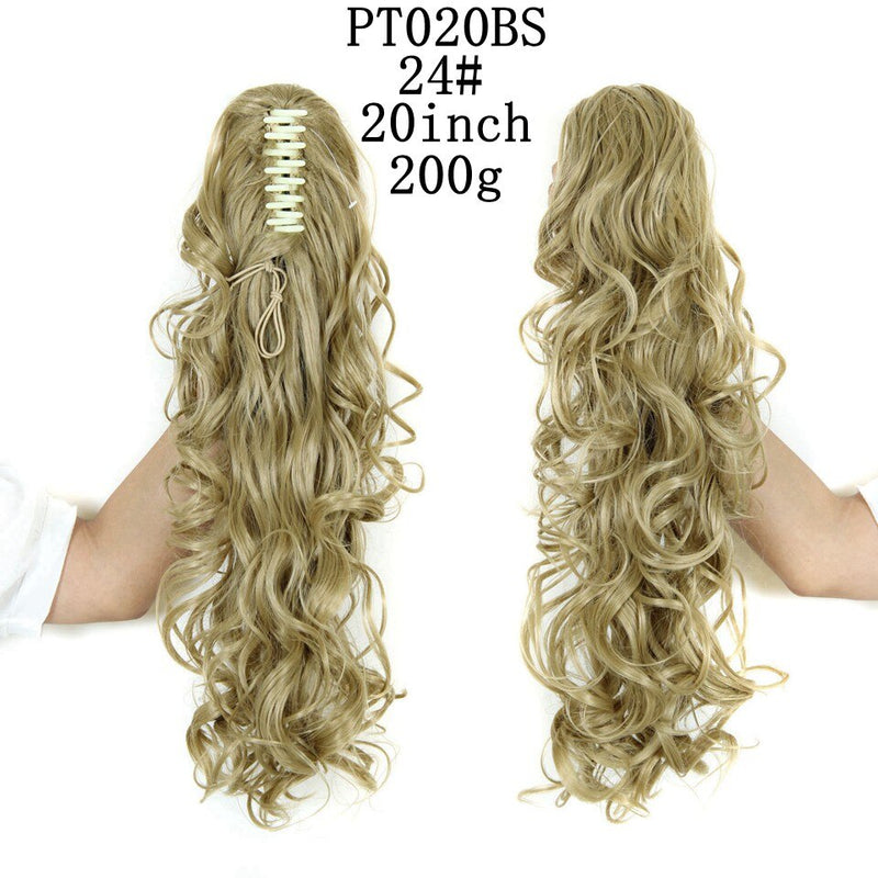 LISI GIRL Cabelo Sintético Feminino - Rabo de Cavalo com Presilhas.