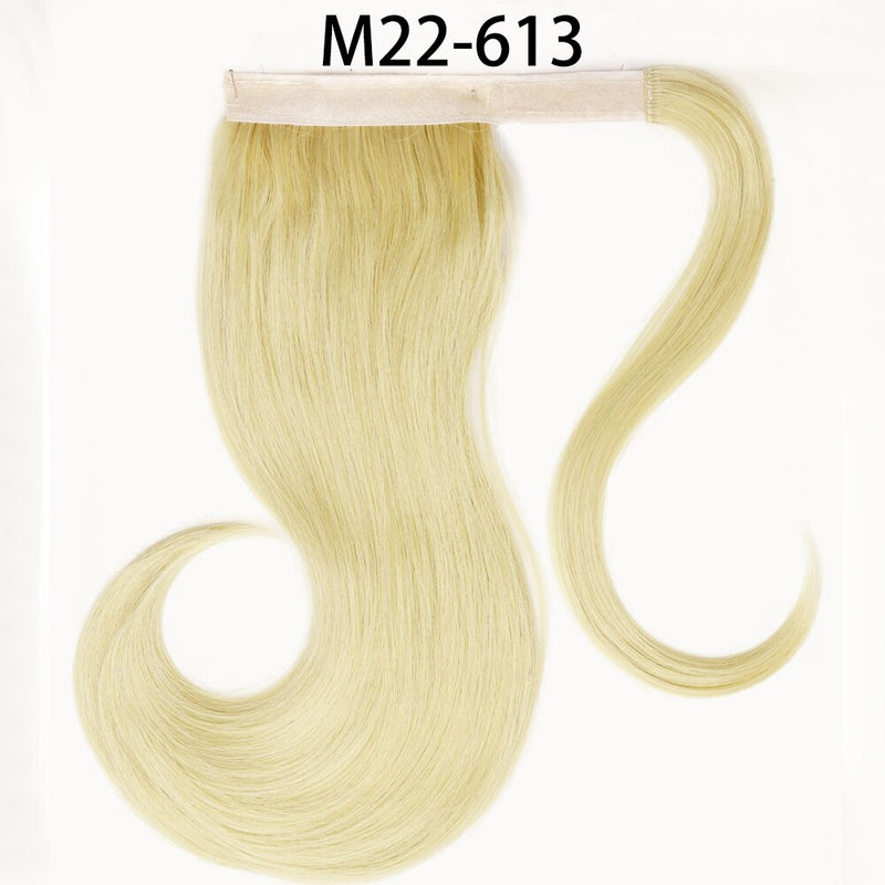 MERISIHAIR - Cabelo Sintético Longo, Reto, Moldável, c/ Presilha, Rabo de Cavalo, Extensão de Cabelo - Resistente ao Calor.