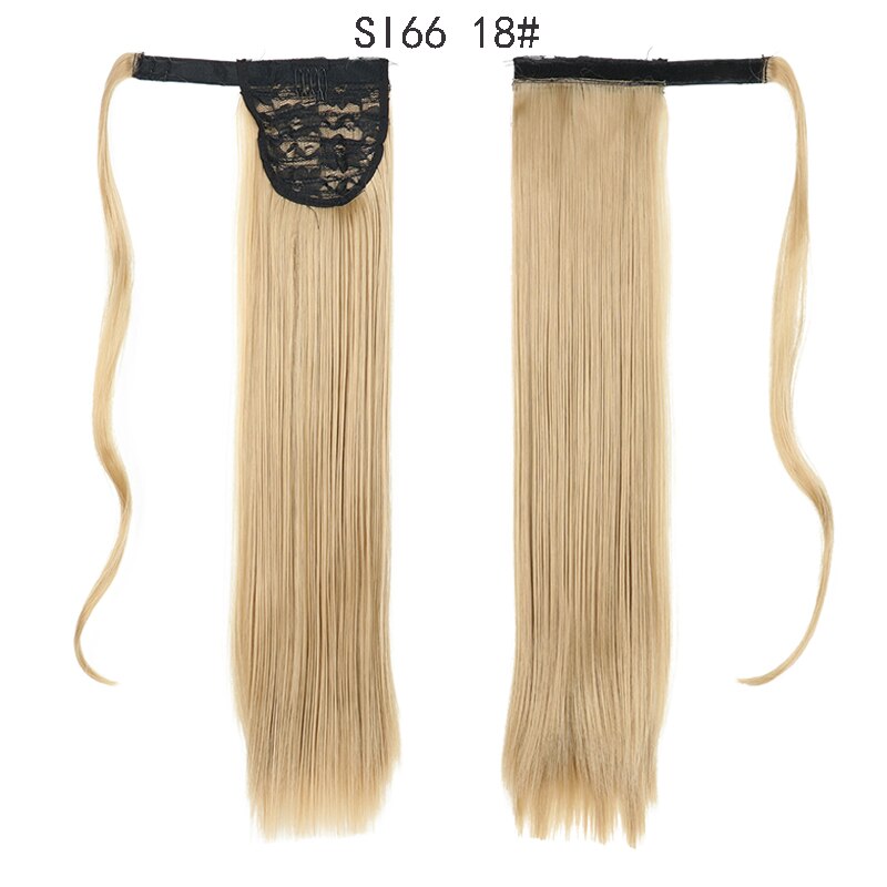 MERISIHAIR - Cabelo Sintético Longo, Reto, Moldável, c/ Presilha, Rabo de Cavalo, Extensão de Cabelo - Resistente ao Calor.