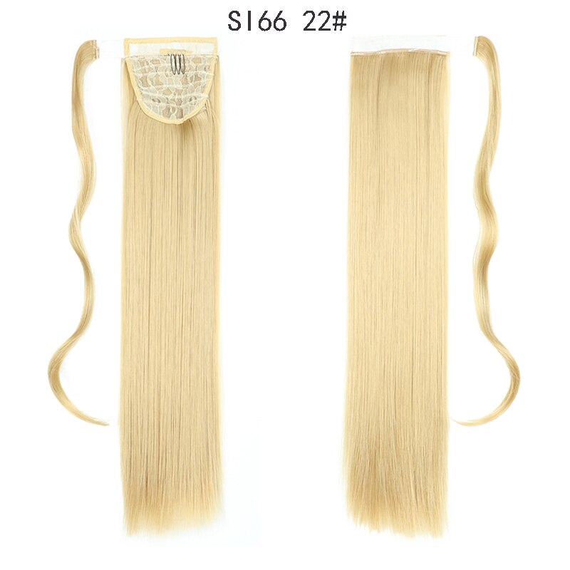 MERISIHAIR - Cabelo Sintético Longo, Reto, Moldável, c/ Presilha, Rabo de Cavalo, Extensão de Cabelo - Resistente ao Calor.