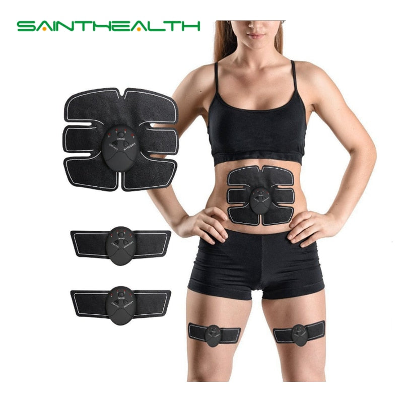 Máquina abdominal estimulador muscular elétrico ABS ems - Trainer fitness - Perda de peso e tonificação muscular por eletroestimulação.