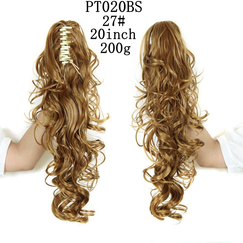 LISI GIRL Cabelo Sintético Feminino - Rabo de Cavalo com Presilhas.