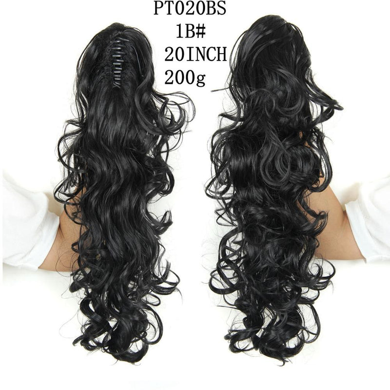 LISI GIRL Cabelo Sintético Feminino - Rabo de Cavalo com Presilhas.