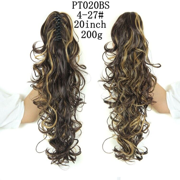 LISI GIRL Cabelo Sintético Feminino - Rabo de Cavalo com Presilhas.