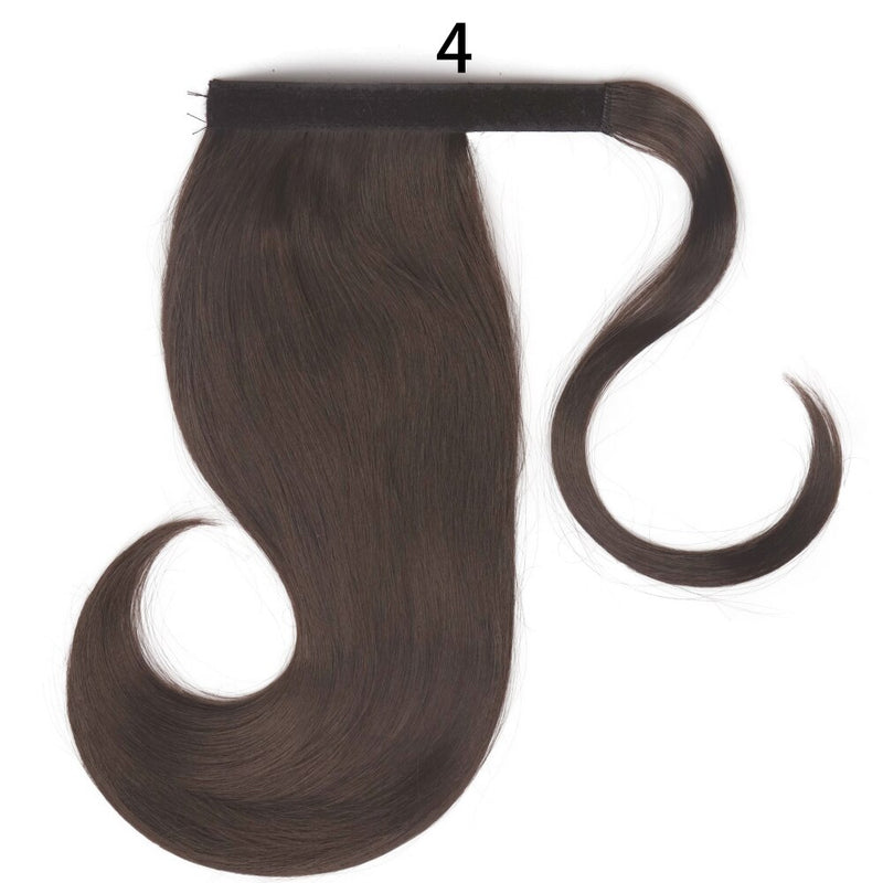 MERISIHAIR - Cabelo Sintético Longo, Reto, Moldável, c/ Presilha, Rabo de Cavalo, Extensão de Cabelo - Resistente ao Calor.