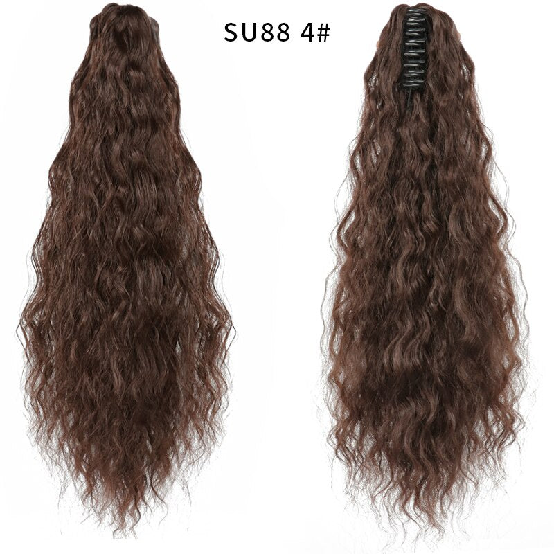 LISI GIRL Cabelo Sintético Feminino - Rabo de Cavalo com Presilhas.