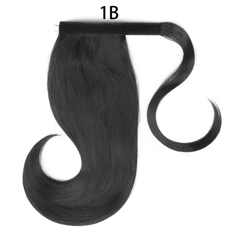 MERISIHAIR - Cabelo Sintético Longo, Reto, Moldável, c/ Presilha, Rabo de Cavalo, Extensão de Cabelo - Resistente ao Calor.