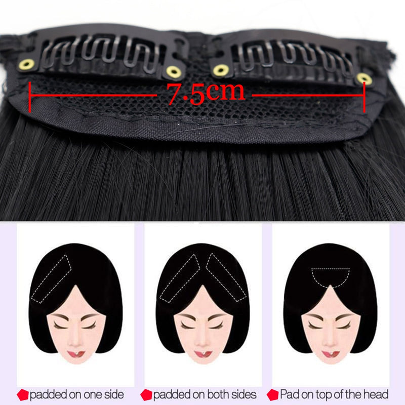 Extensões de Cabelo - com clips invisível - cabelo sintético 1 peça 2 clips.