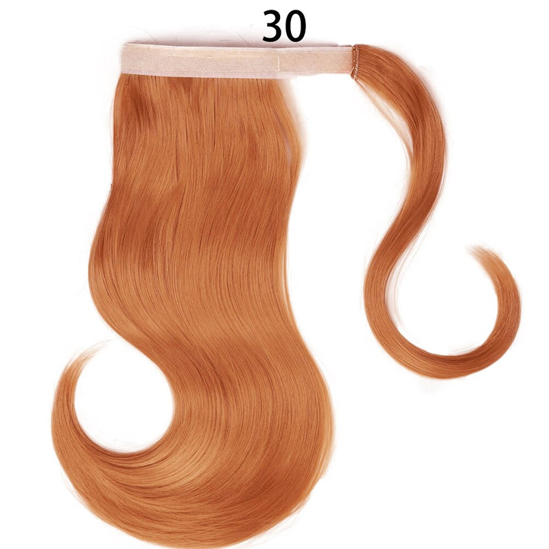 MERISIHAIR - Cabelo Sintético Longo, Reto, Moldável, c/ Presilha, Rabo de Cavalo, Extensão de Cabelo - Resistente ao Calor.