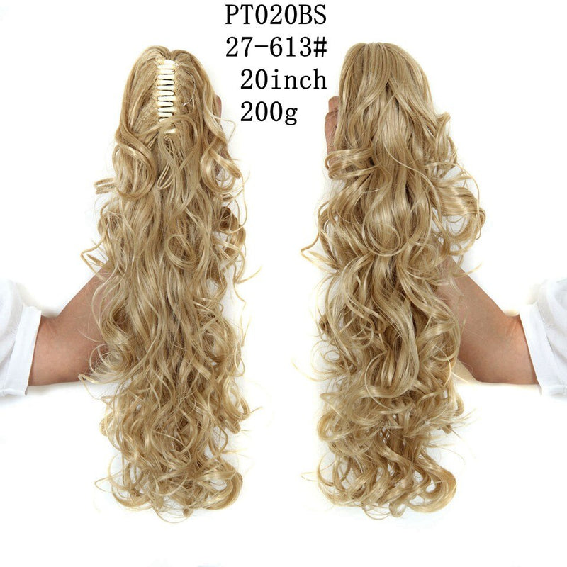 LISI GIRL Cabelo Sintético Feminino - Rabo de Cavalo com Presilhas.