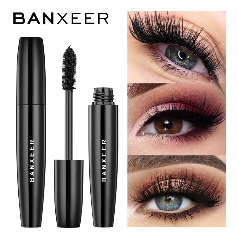 BANXEER Fluffy Máscara de Volumização - Maquiagem 4D Fibra da seda para seus cílios - Mascara À Prova D' Água Rimel 3D Mascara Extension e curvatura.