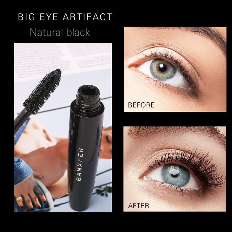 BANXEER Fluffy Máscara de Volumização - Maquiagem 4D Fibra da seda para seus cílios - Mascara À Prova D' Água Rimel 3D Mascara Extension e curvatura.