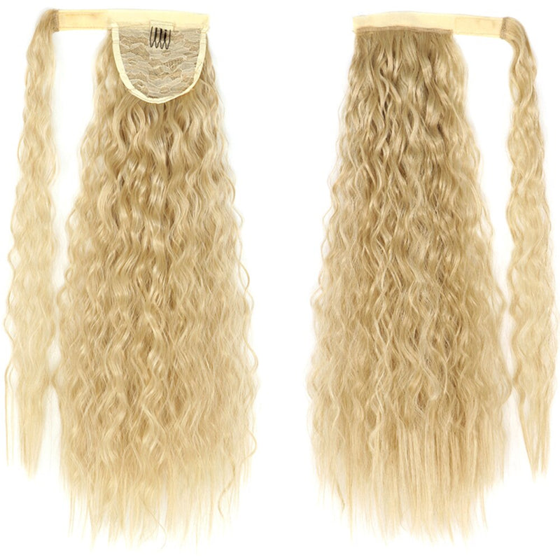 MERISIHAIR - Cabelo Sintético Longo, Reto, Moldável, c/ Presilha, Rabo de Cavalo, Extensão de Cabelo - Resistente ao Calor.