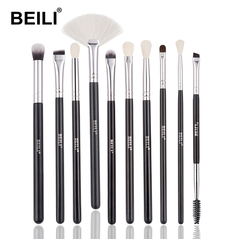 BEILI Goat - Conjunto de Pincéis de Maquiagem, Pincéis para Sombra de Maquiagem Profissional.