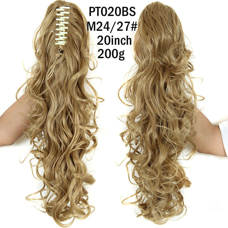 LISI GIRL Cabelo Sintético Feminino - Rabo de Cavalo com Presilhas.