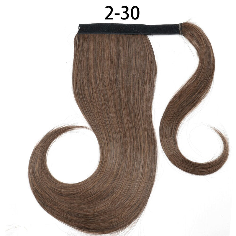 MERISIHAIR - Cabelo Sintético Longo, Reto, Moldável, c/ Presilha, Rabo de Cavalo, Extensão de Cabelo - Resistente ao Calor.