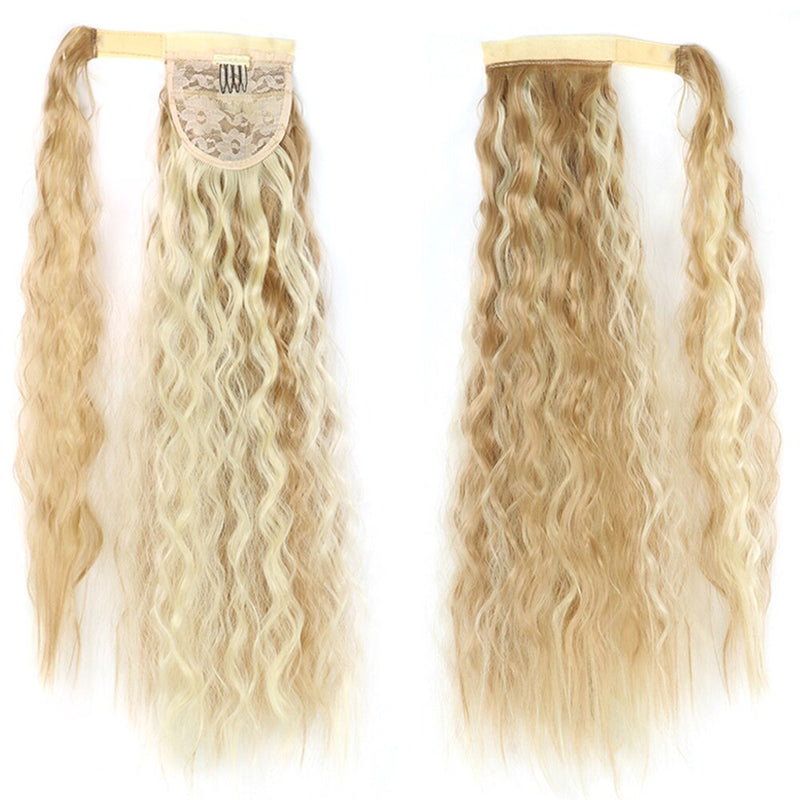 MERISIHAIR - Cabelo Sintético Longo, Reto, Moldável, c/ Presilha, Rabo de Cavalo, Extensão de Cabelo - Resistente ao Calor.