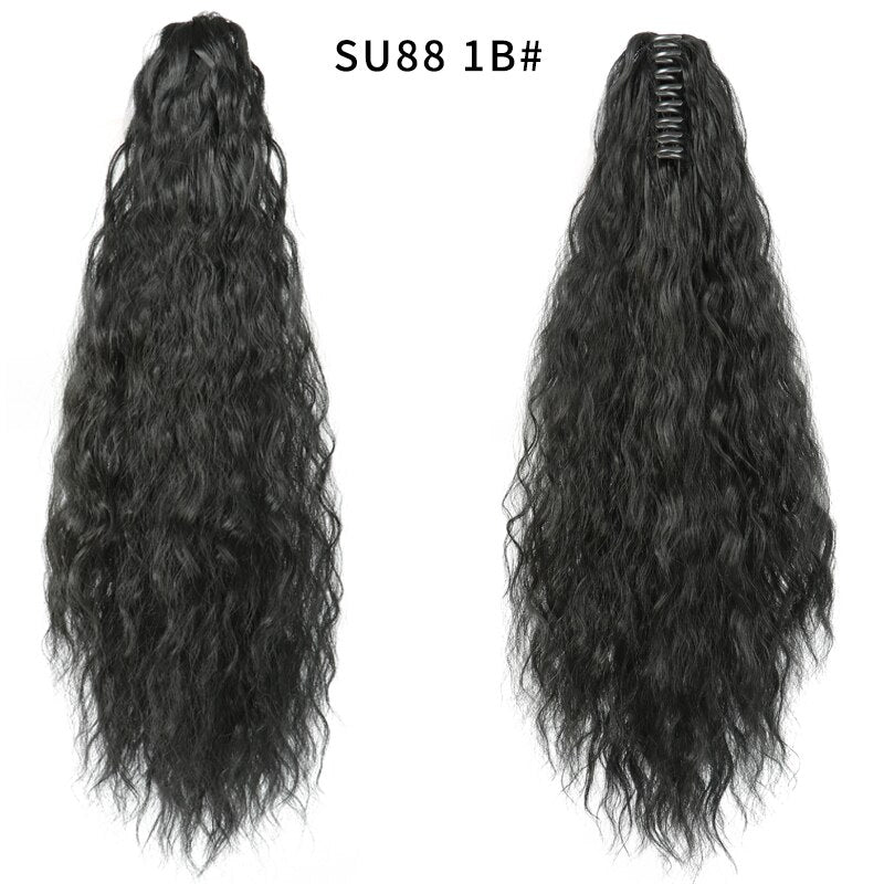 LISI GIRL Cabelo Sintético Feminino - Rabo de Cavalo com Presilhas.