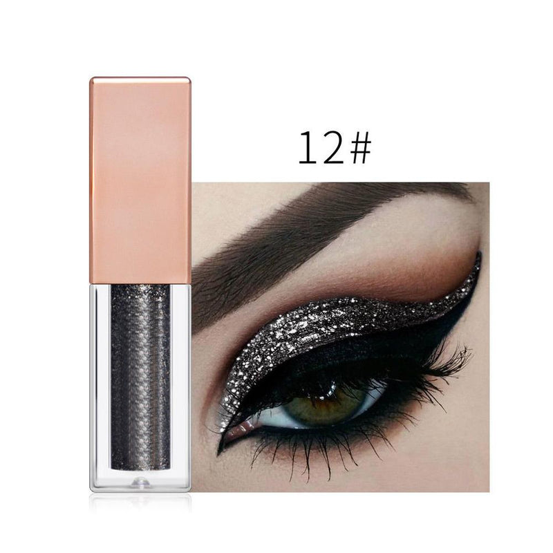 15 Cores Glitter Shimmer Metálico Sombra de Pigmento Único Sombra de Olhos Duradouro À Prova D'Água Fácil de Usar Maquiagem