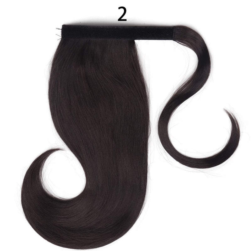 MERISIHAIR - Cabelo Sintético Longo, Reto, Moldável, c/ Presilha, Rabo de Cavalo, Extensão de Cabelo - Resistente ao Calor.