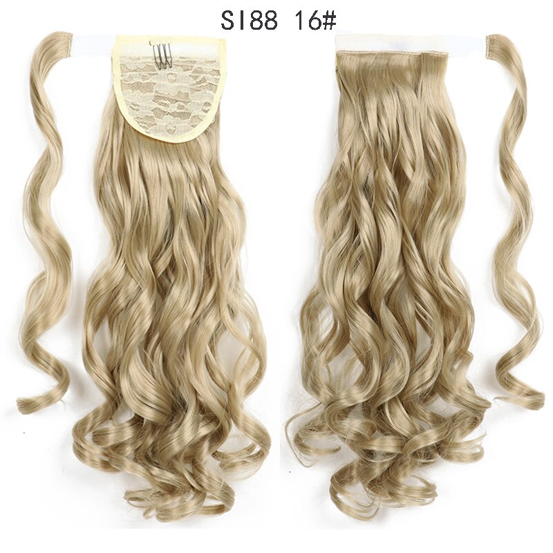 MERISIHAIR - Cabelo Sintético Longo, Reto, Moldável, c/ Presilha, Rabo de Cavalo, Extensão de Cabelo - Resistente ao Calor.