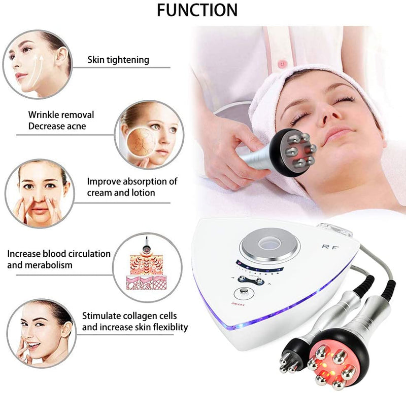 Máquina facial de radiofrequência RF, rejuvenescimento da pele e área dos olhos - remoção de rugas, estimulador de colágeno.