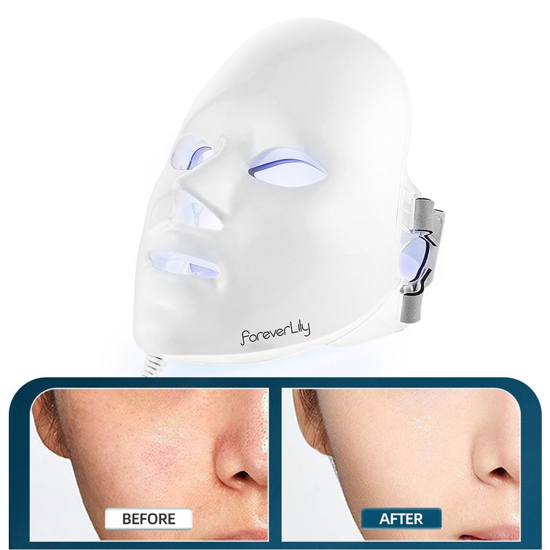 Máscara Facial de Rejuvenescimento da Pele - Fototerapia Cuidados Faciais Beleza Anti Acne Clareamento Máscara de Remoção de Rugas.