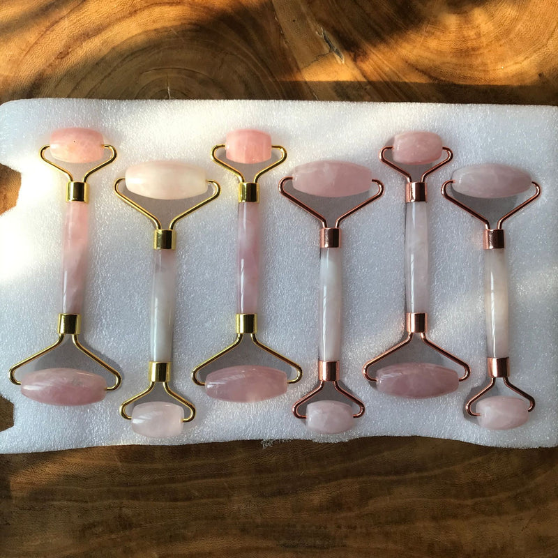 3 pcs Natural Pedra de Jade  - Pedra de Quartzo Rosa - Ferramentas para Rosto Pescoço Costas Corpo.