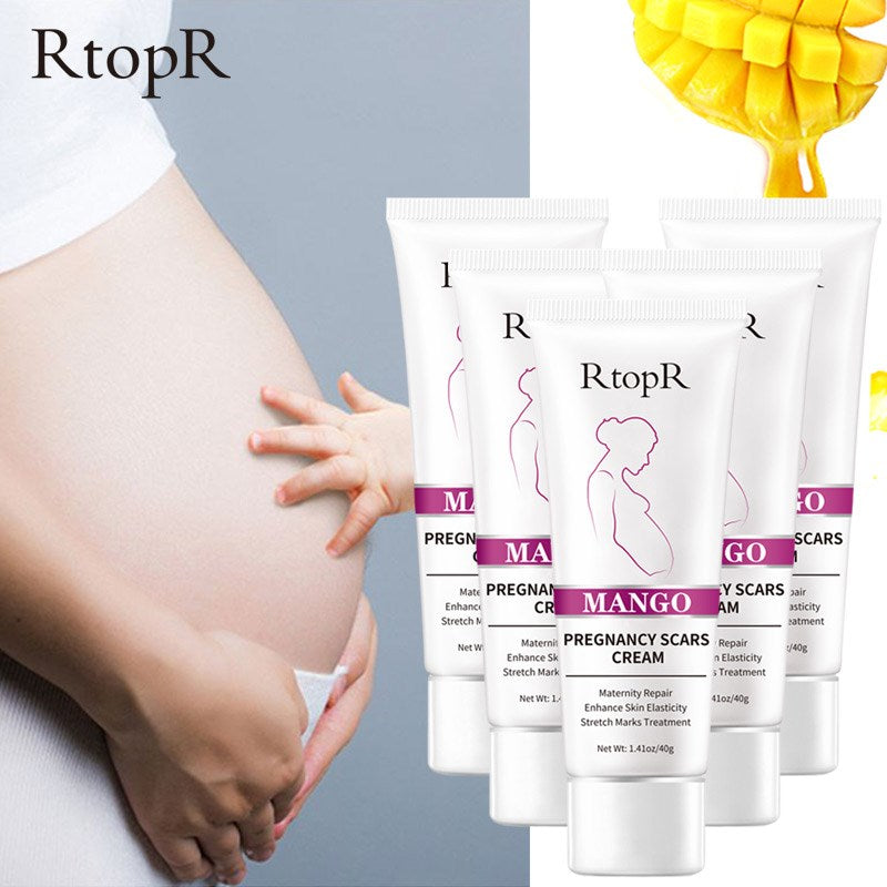 5pcs RtopR Mango - Melhora a Pele Reduz Rugas - Remove Cicatrizes e Estrias - Tratamento em Creme para a Pele Grávida - Aumenta  a Elasticidade da Pele.