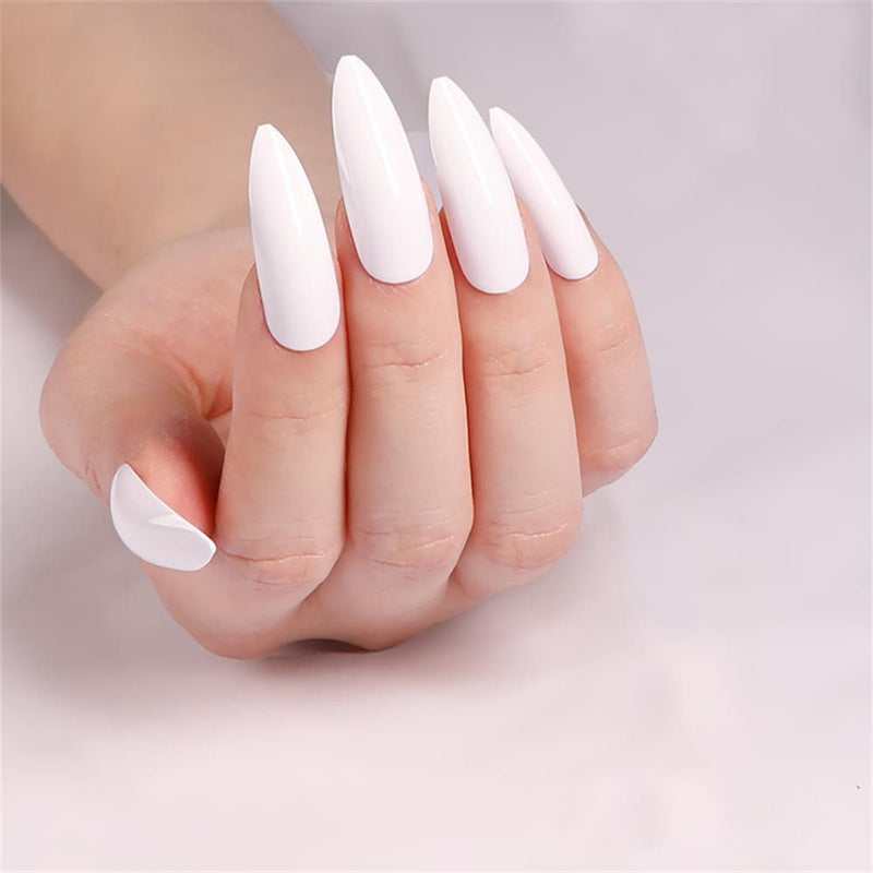 24 Pçs de Cabeça Oval de Unhas Postiças - Rosa Amêndoa. Unhas Falsas Artificiais Com Cola Cobertura Completa.