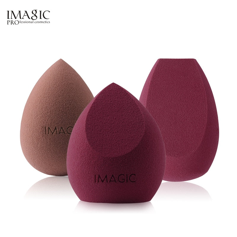 IMAGIC - 3 Pçs Puff de Maquiagem - Esponja Profissional, Base, Creme, Corretivo - Ferramenta de Maquiagem Multiuso.