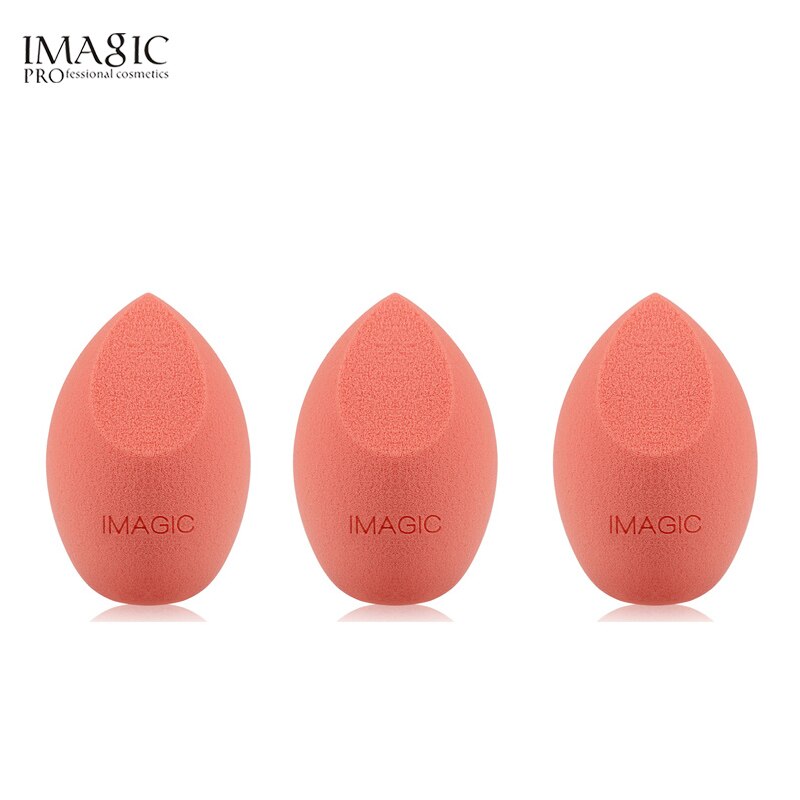 IMAGIC - 3 Pçs Puff de Maquiagem - Esponja Profissional, Base, Creme, Corretivo - Ferramenta de Maquiagem Multiuso.