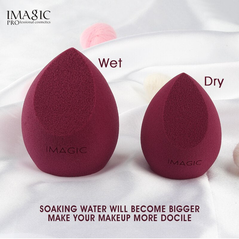 IMAGIC - 3 Pçs Puff de Maquiagem - Esponja Profissional, Base, Creme, Corretivo - Ferramenta de Maquiagem Multiuso.