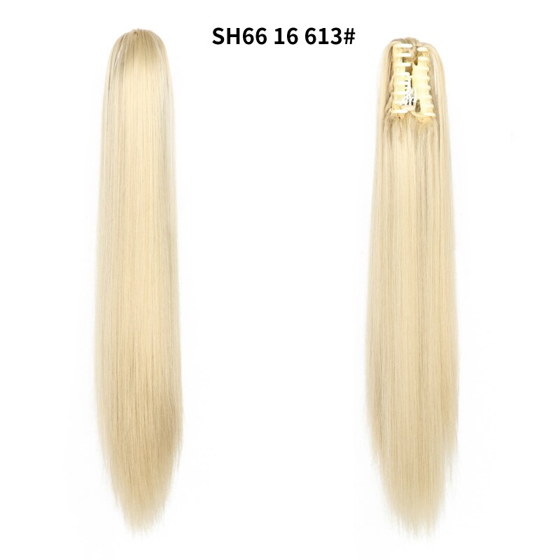 LISI GIRL Cabelo Sintético Feminino - Rabo de Cavalo com Presilhas.