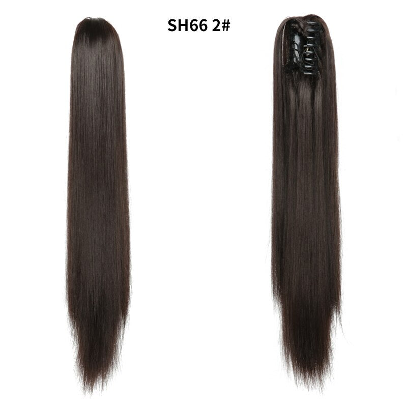 LISI GIRL Cabelo Sintético Feminino - Rabo de Cavalo com Presilhas.