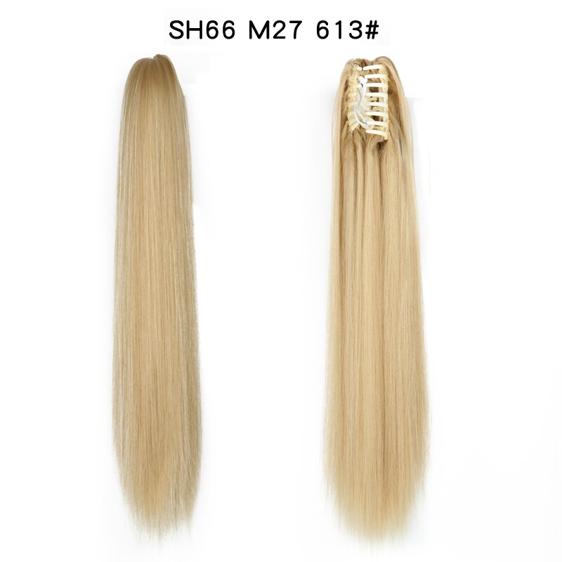 LISI GIRL Cabelo Sintético Feminino - Rabo de Cavalo com Presilhas.